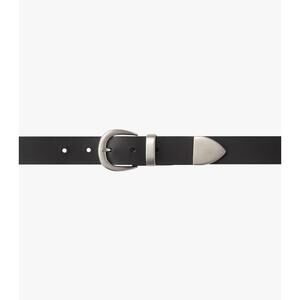 NEW KNICKERBOCKER men’s western leather belt in black